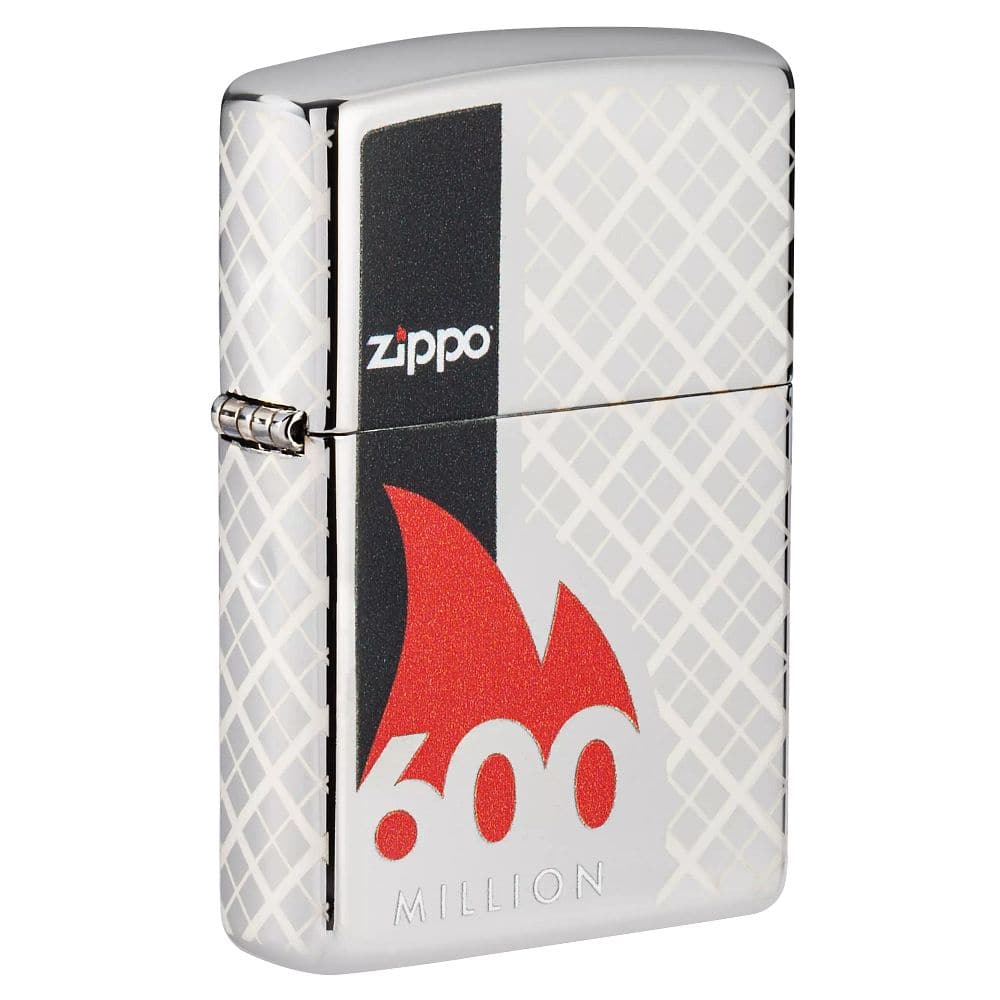 Zippo 49272 600th Million Collectible High Polish Chrome Lighter, Classic Model, Silver - OUTBACK