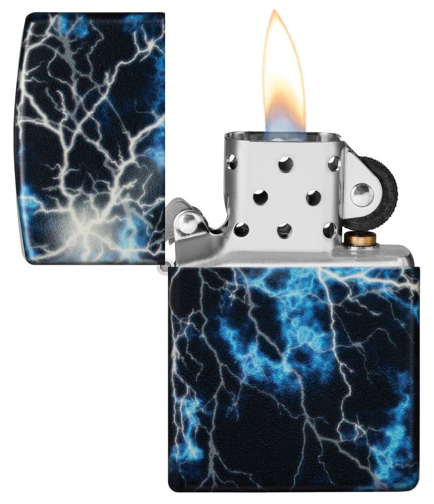 Zippo 48610 49193 Lightning Design Glow in the Dark 540 Color Windproof Lighter - OUTBACK