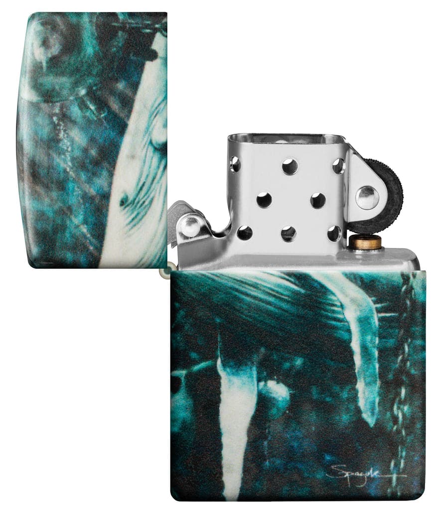 Zippo 48627 49352 Spazuk Whale Design 540 Color Windproof Lighter - OUTBACK