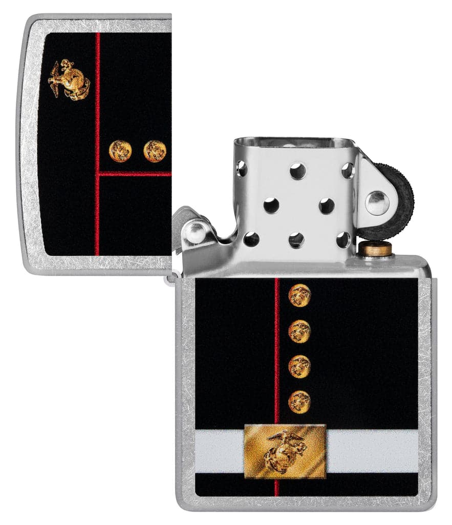 Zippo 48550 207 U.S Marines Corps Dress Blues Street Chrome Windproof Lighter - OUTBACK