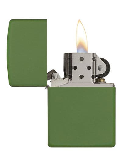 Zippo 228 061776 Classic Moss Green Matte Windproof Lighter, Classic Model, Green - OUTBACK