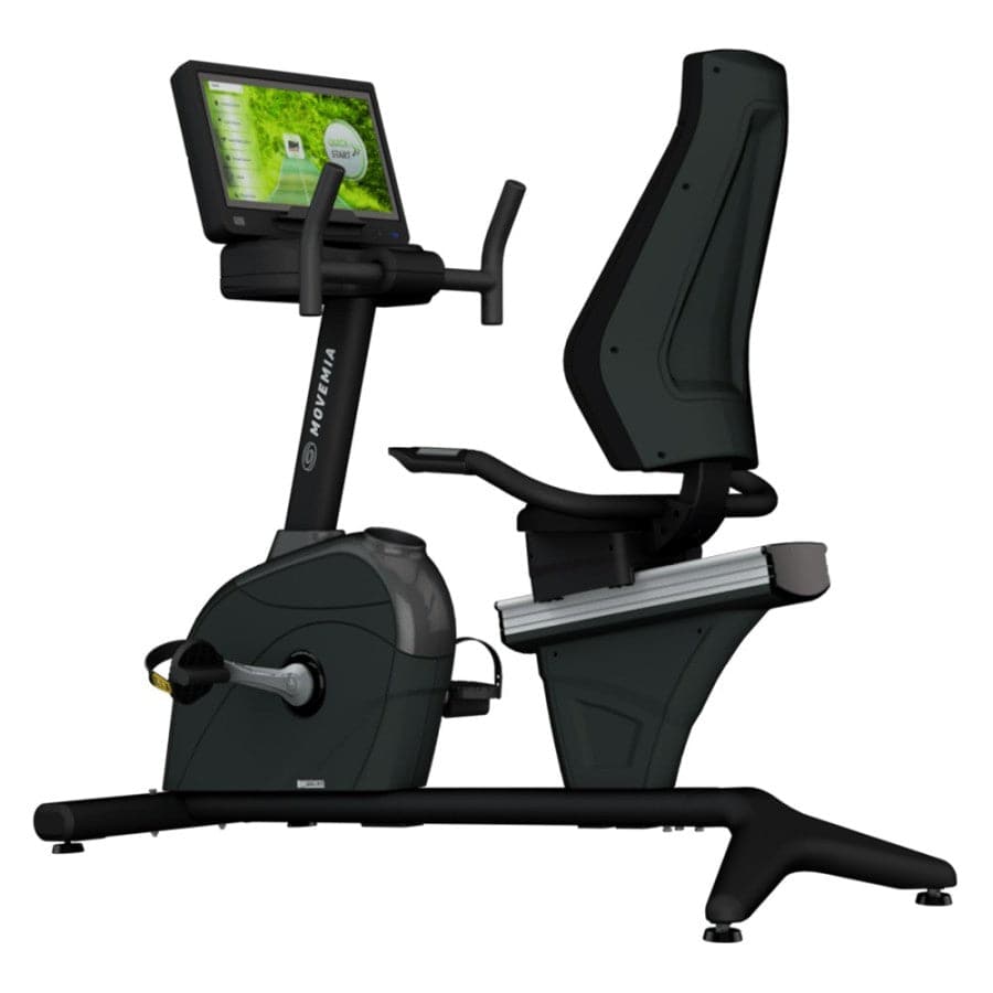 BH Fitness, Movemia Recumbent Bike, Br1000, Silver & Black - Athletix.ae