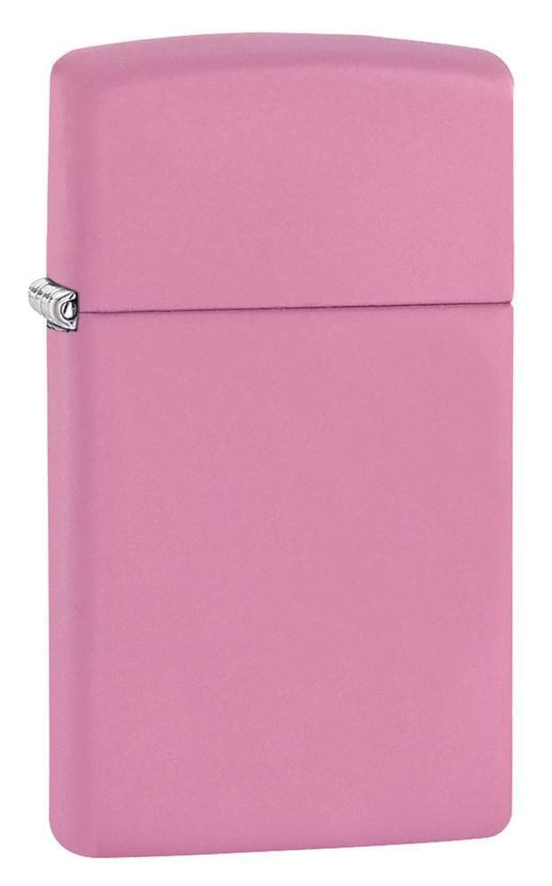 Zippo 1638 Slim Pink Matte Windproof Lighter, Slim Model, Pink - OUTBACK