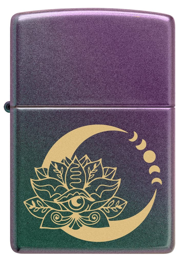 Zippo 48587 49146 Lotus Moon Design Iridescent Windproof Lighter - OUTBACK