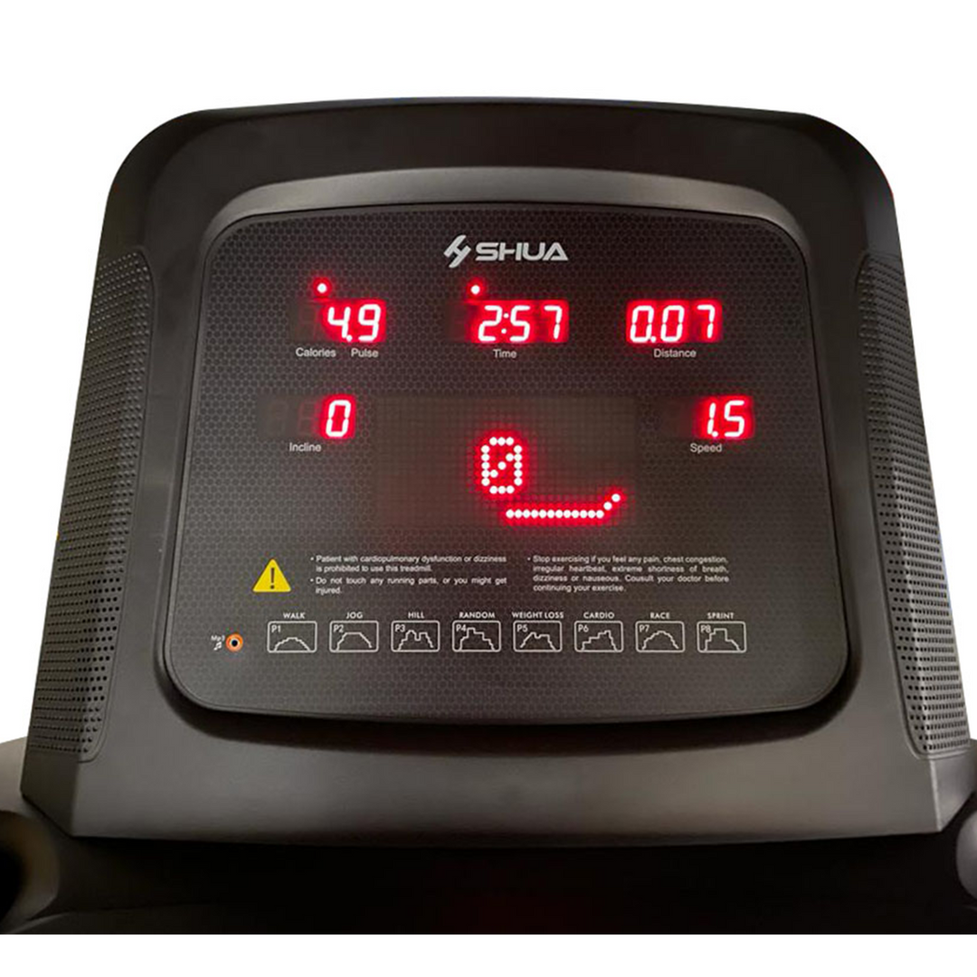 SHUA, Home TreadmillSilver Gray SH-T5170A, Black - Athletix.ae