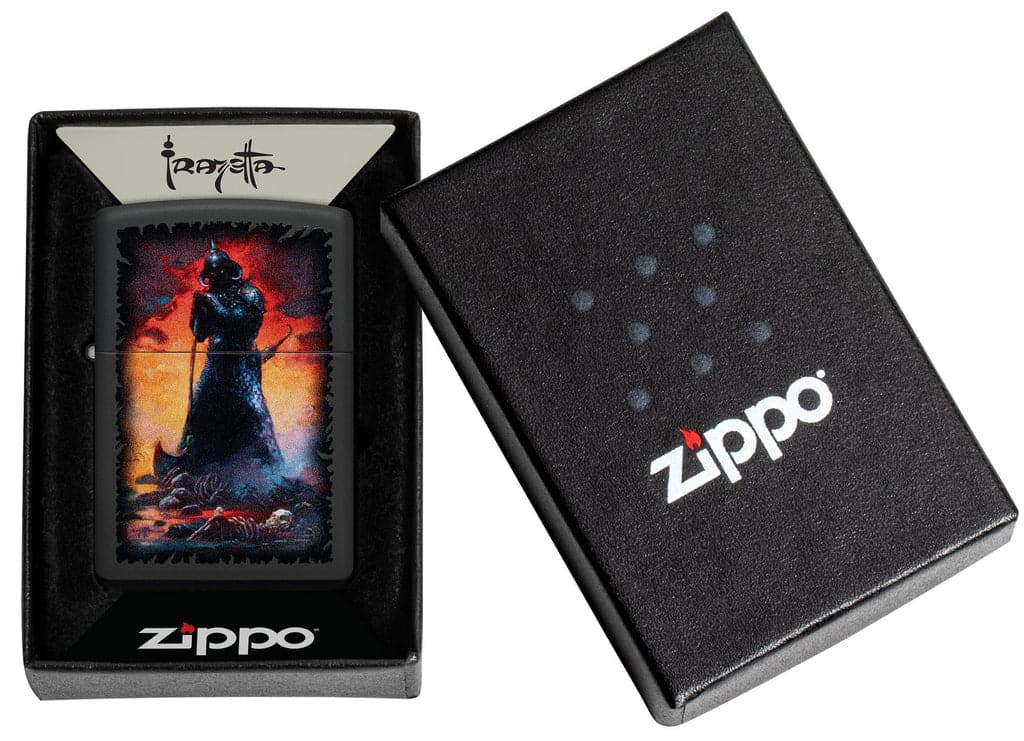 Zippo 48555 218 Frank Frazetta Black Matte Windproof Lighter - OUTBACK