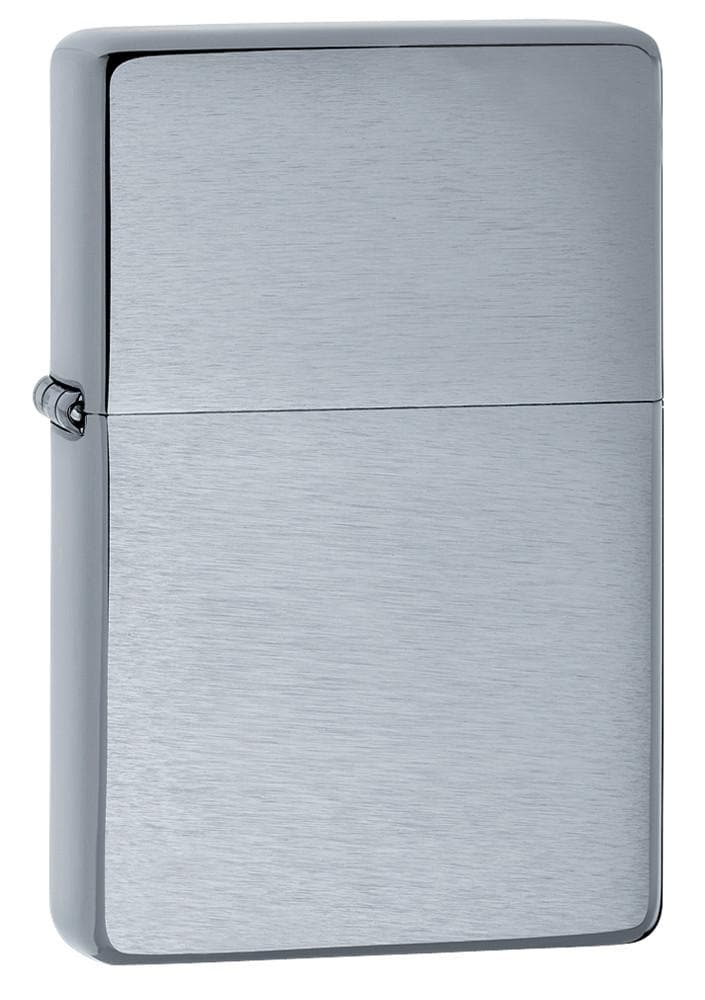 Zippo 230 Vintage Brushed Chrome Windproof Lighter, Vintage Model, Silver - OUTBACK