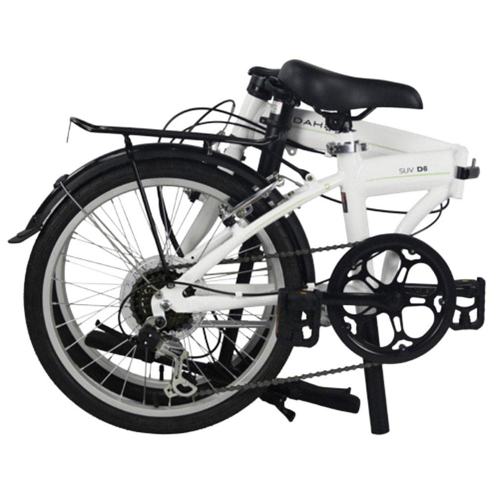 Dahon, Suv D6 Folding Bike, White - Athletix.ae