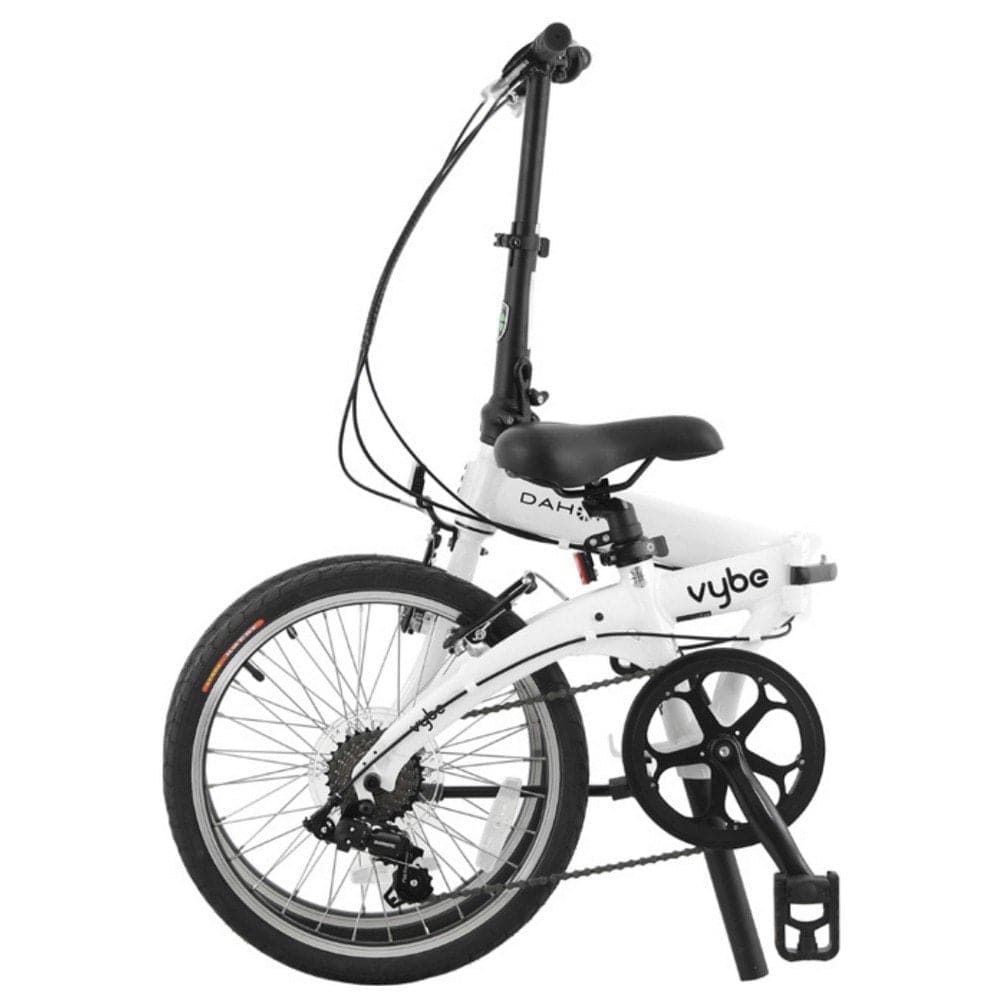 Dahon, Vybe D7 Folding Bike, White - Athletix.ae