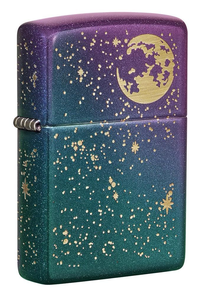 Zippo 49448 Starry Sky Design Iridescent Windproof Lighter, Classic Model, Multi-colour - OUTBACK