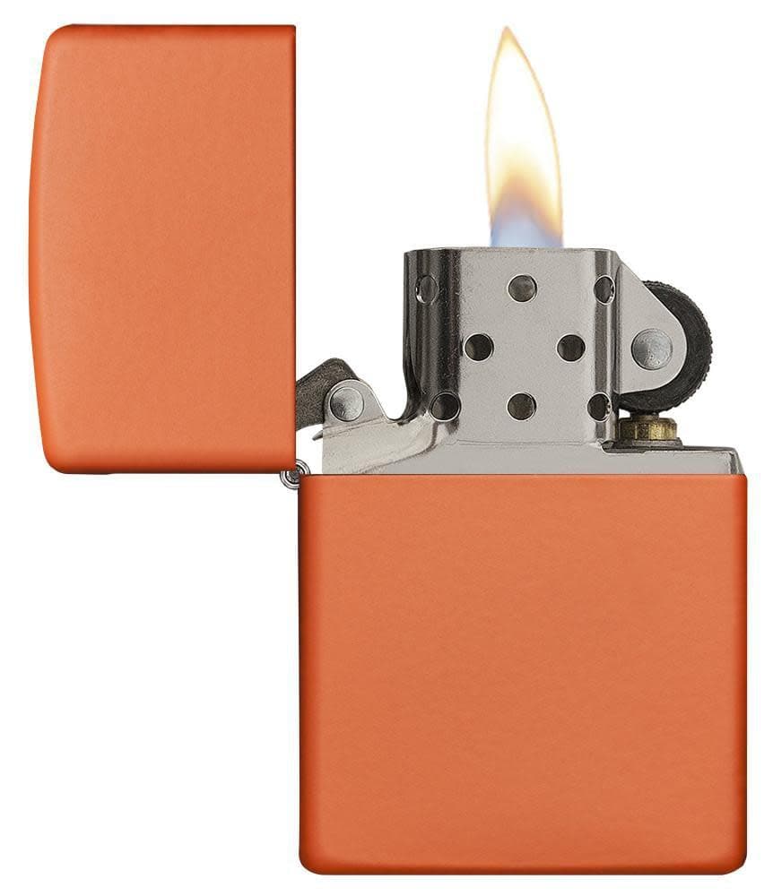 Zippo 231 Classic Orange Matte Windproof Lighter, Classic Model, Orange - OUTBACK