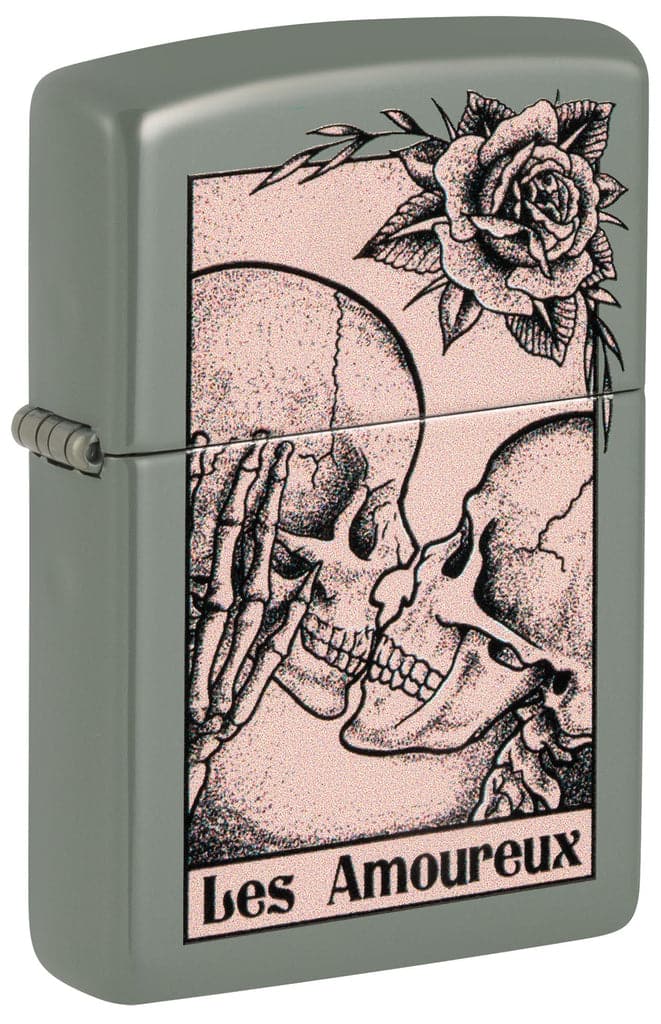 Zippo 48594 49843 Death Kiss Design Sage Windproof Lighter - OUTBACK