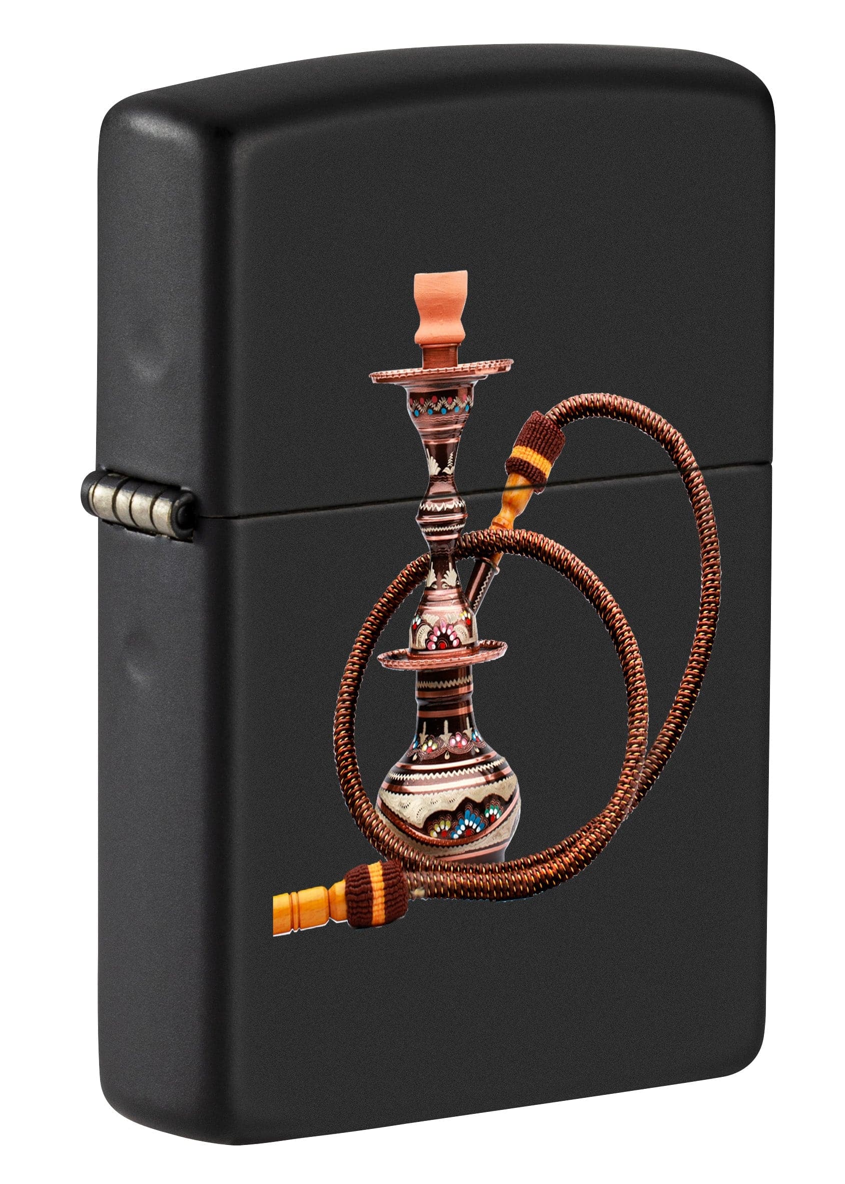 Zippo CI405079 218 Modern Hookah Design Black Matte Windproof Lighter, Middle East Model, Black - OUTBACK