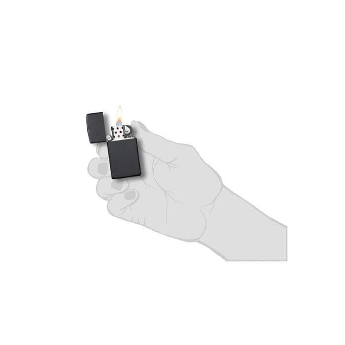 Shop for Zippo Slim Black Matte Lighter on outback.ae