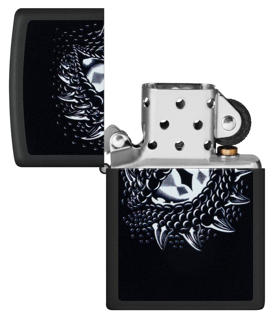 Zippo 48608 218 Dragon Eye Design Black Matte Windproof Lighter - OUTBACK