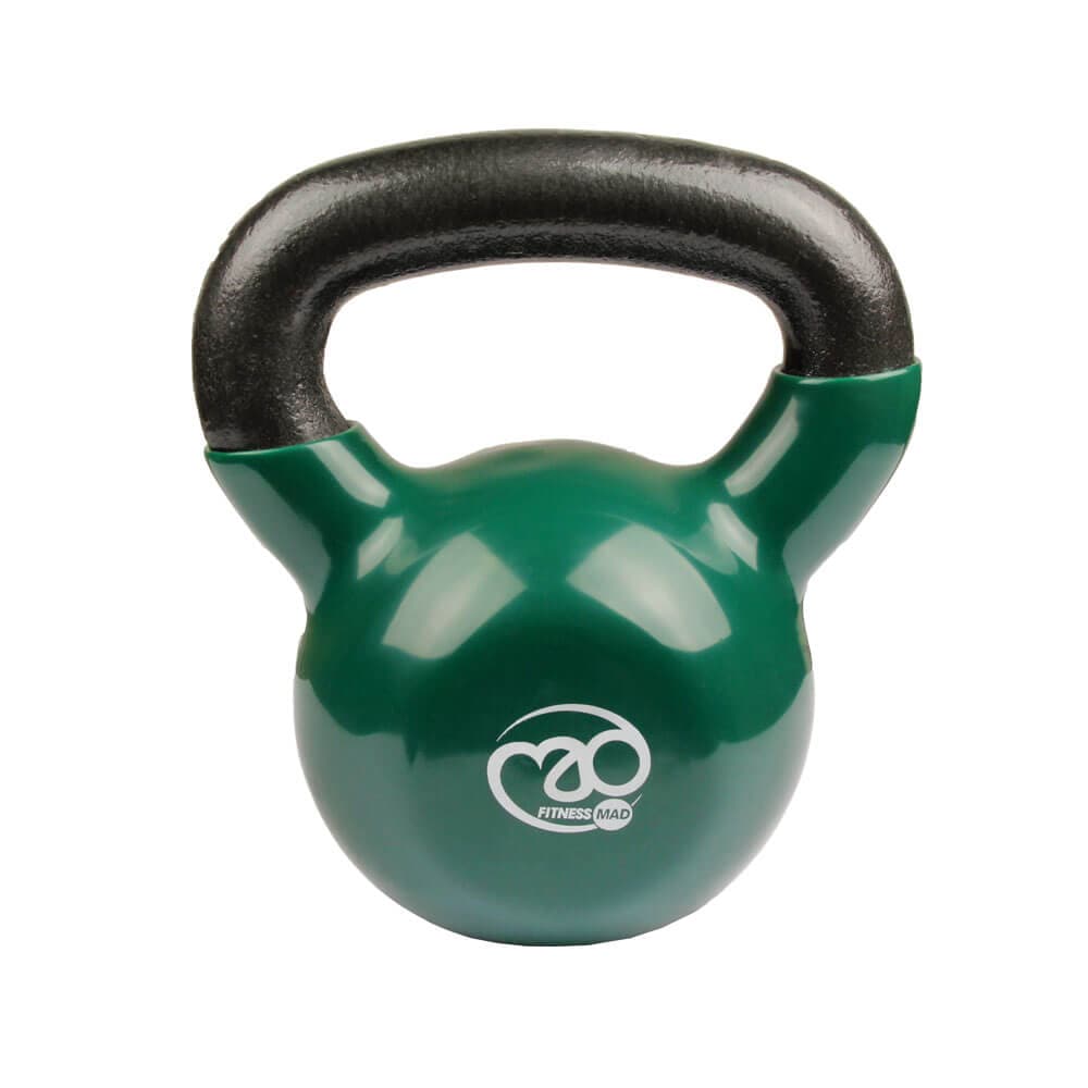 Ta Sport, Solid Coated Kettlebell 12 Kg, Green - Athletix.ae