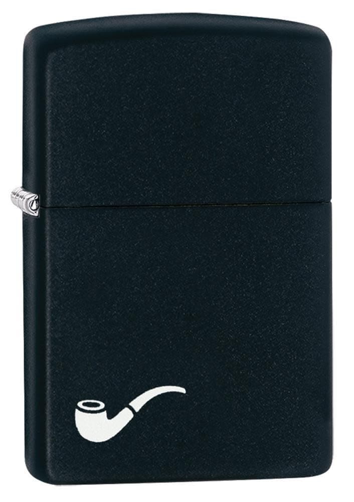 Zippo 218PL Pipe Black Matte Windproof Lighter, Classic Model, Black - OUTBACK