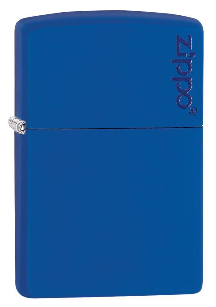 Zippo 229ZL Classic Royal Blue Matte Zippo Logo Windproof Lighter, Classic Model, Blue - OUTBACK