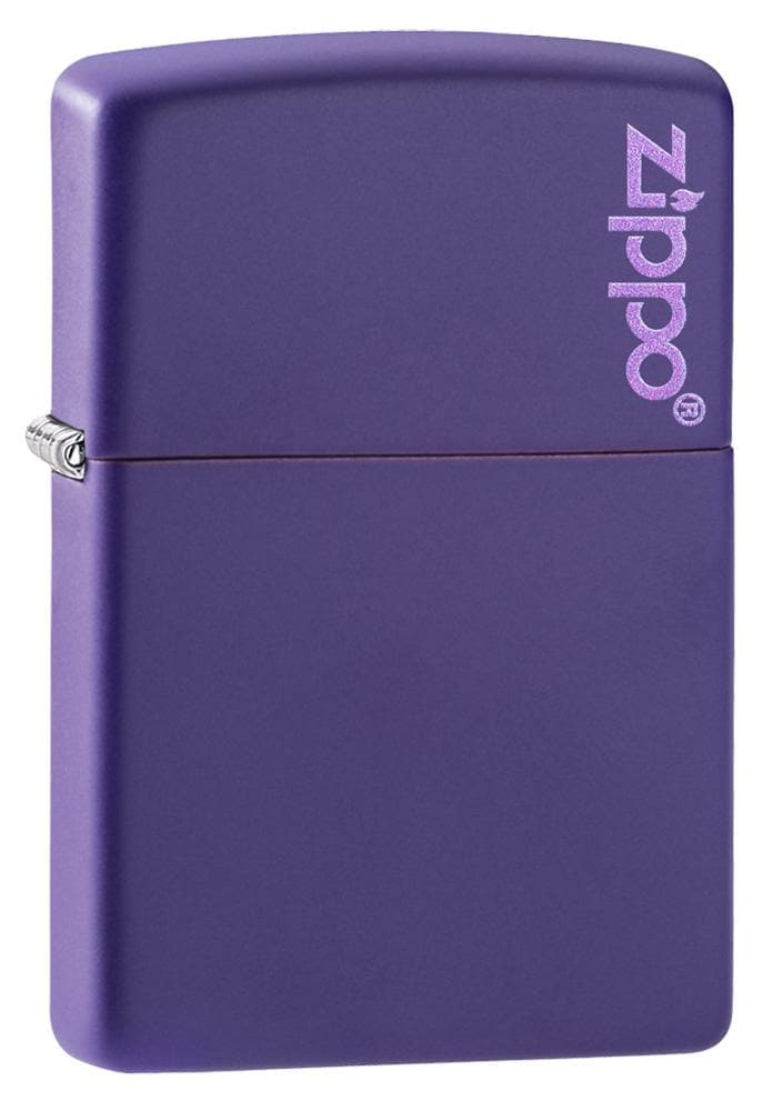 Zippo 237ZL Classic Purple Matte with Zippo Logo Windproof Lighter, Classic Model, Purple - OUTBACK