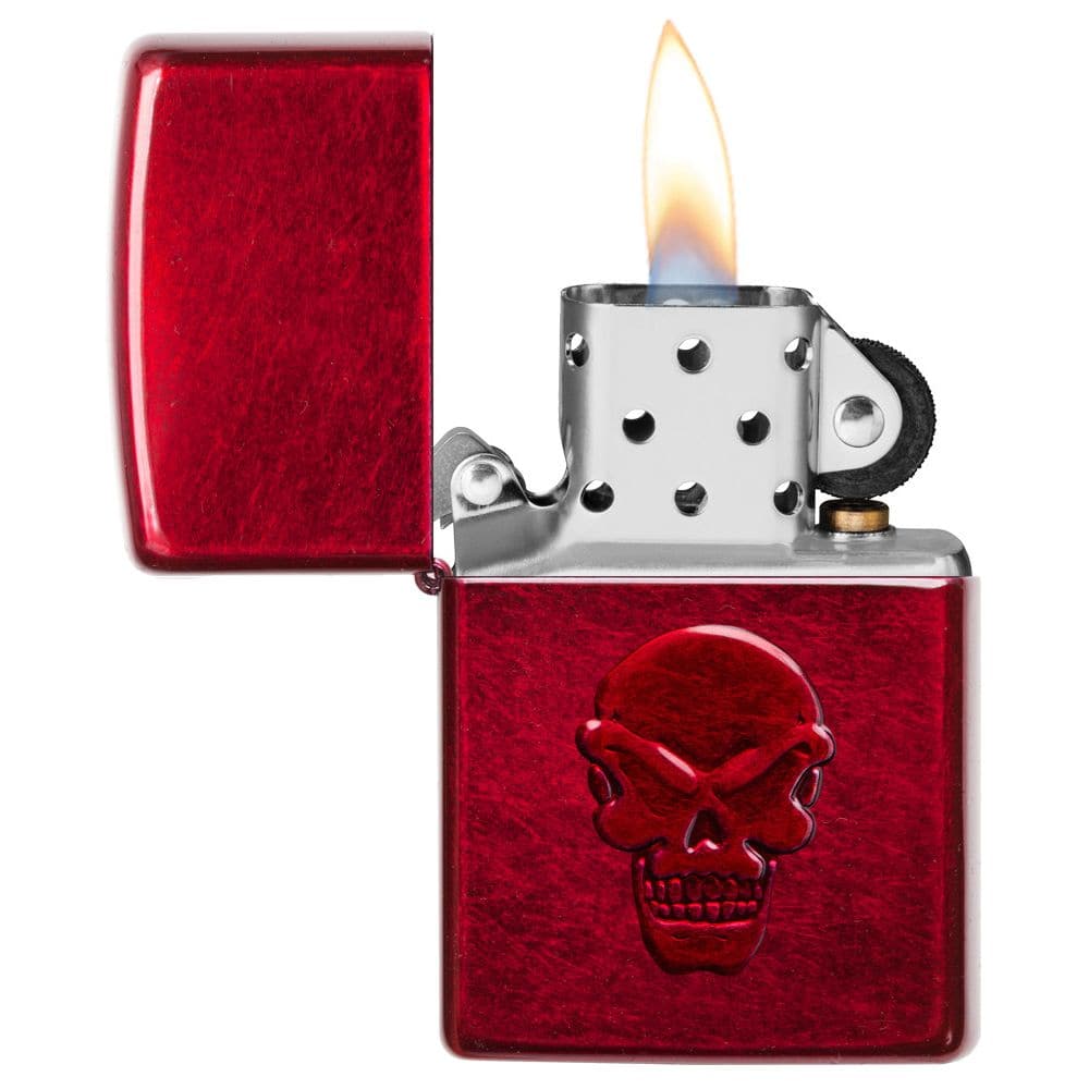 Zippo 21186 Doom Candy Apple Red Windproof Lighter, Classic Model, Red - OUTBACK