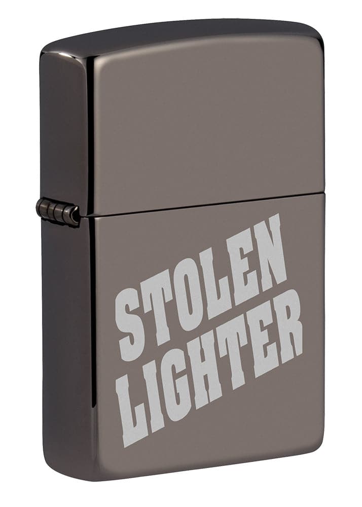 Zippo MP319762 150 Stolen Lighter Design Black Ice Windproof Lighter, Middle East Model, Black - OUTBACK