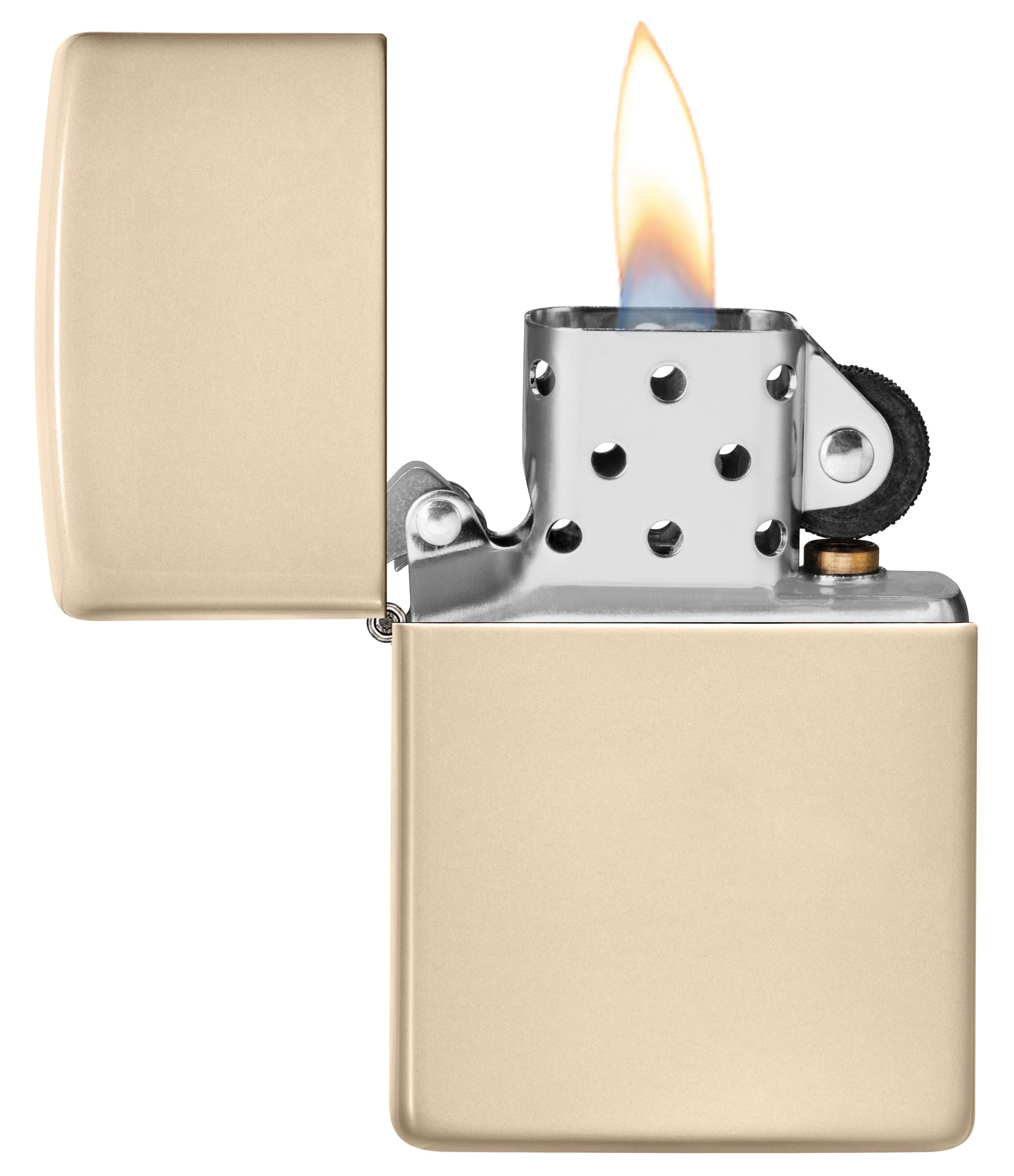 Zippo 49453 Classic Flat Sand Color Windproof Lighter, Classic Model, Yellow - OUTBACK