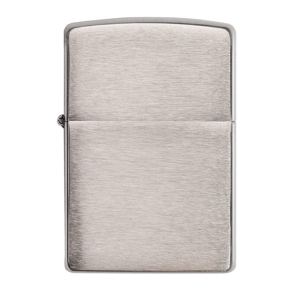 Zippo 200 Classic Brushed Chrome Windproof Lighter , Classic Model, Silver - OUTBACK