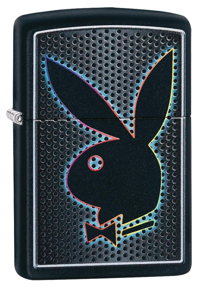 Zippo 49155 218 Playboy Logo Black Matte Lighter, Classic Model, Black - OUTBACK