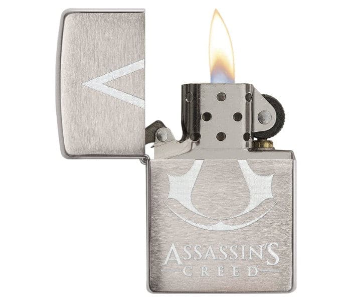 Zippo 29494 200 Assassin'S Creed Windproof Lighter, Classic Model, Silver - OUTBACK