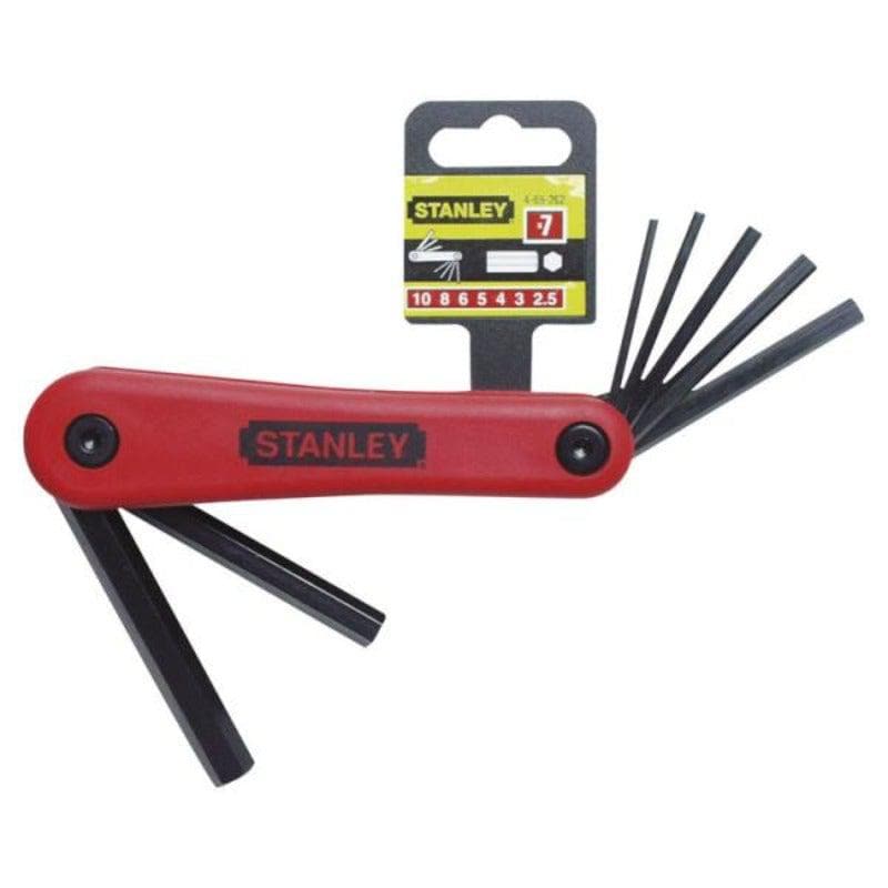 Shop for Stanley 7 pcs Folding Hex Key Set - 2.5 mm to 10 mm on outback.ae