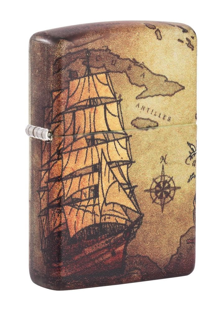 Zippo 49355 49352 Pirate Ship Design 540 Color Windproof Lighter, Classic Model, Multi-colour - OUTBACK