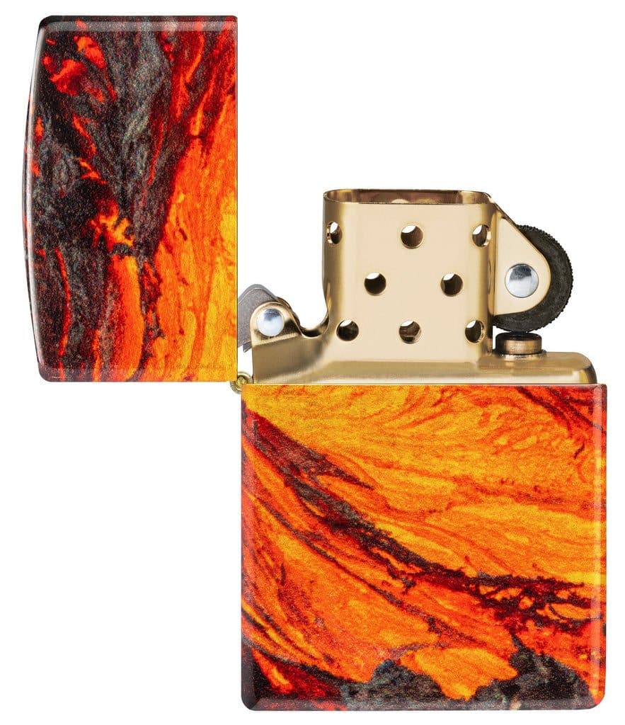 Zippo 48622 48458 Lava Flow Design 540 Fusion Windproof Lighter - OUTBACK