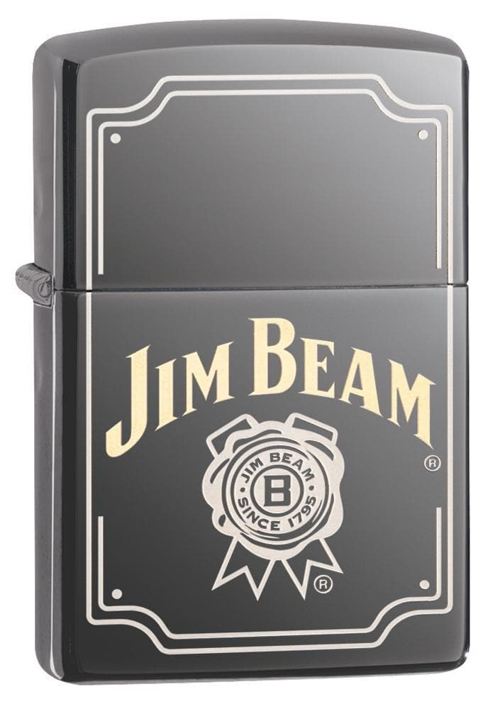 Zippo 29770 Jim Beam Windproof Lighter, Classic Model, Silver - OUTBACK