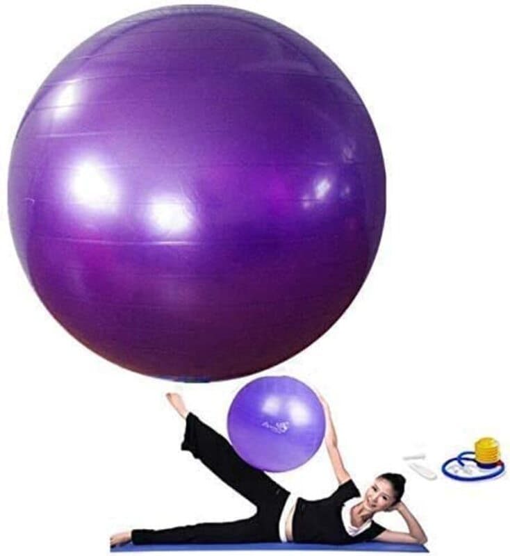 Ta Sports Cloud Style Yoga Ball, 65Cm, Purple - Athletix.ae