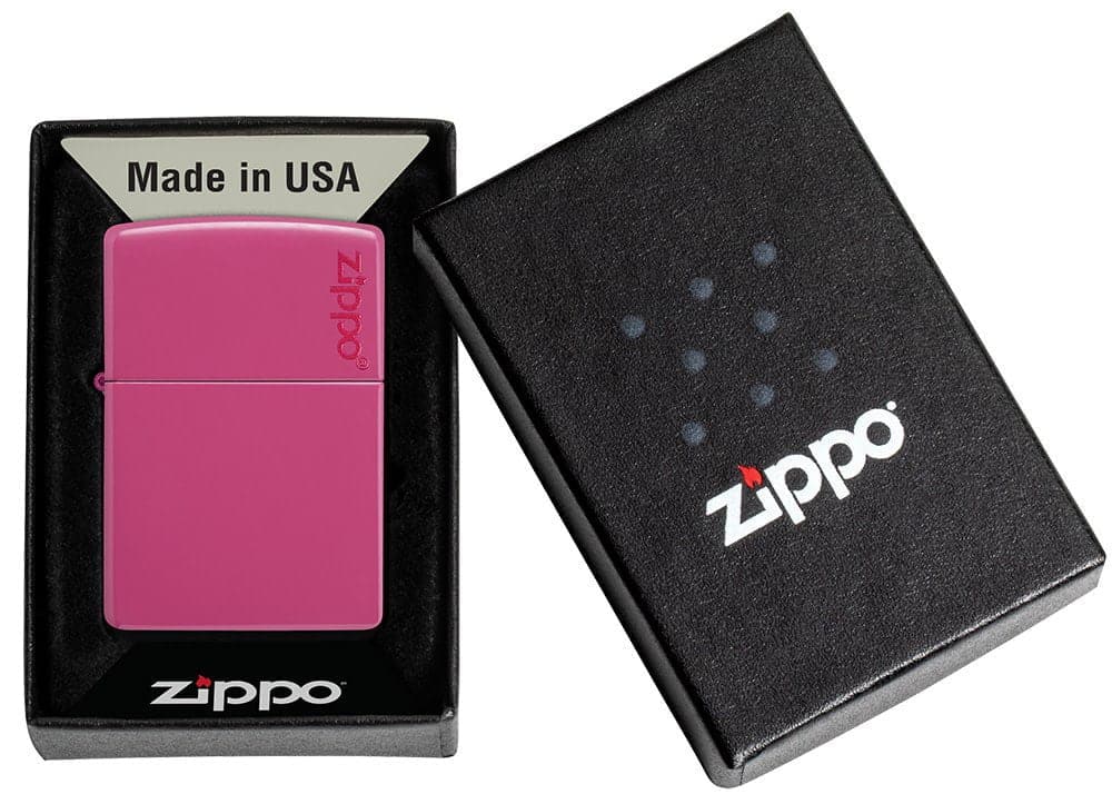 Classic Frequency Zippo Logo Windproof Lighter, Classic Model, Pink - OUTBACK