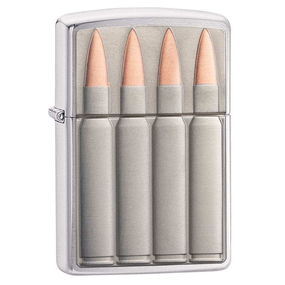 Zippo 29821 Bullets Design Windproof Lighter, Classic Model, Silver - OUTBACK