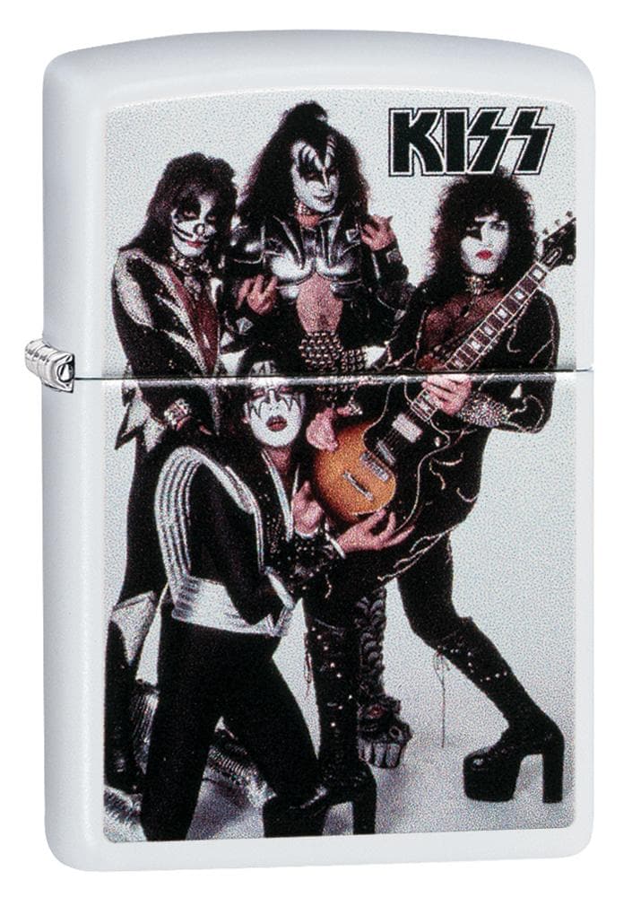 Zippo 49017 Kiss Street Chrome Windproof Lighter, Classic Model, Street Chrome - OUTBACK