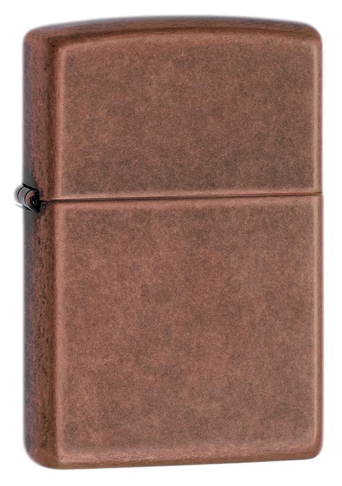 Zippo 301FB Classic Antique Copper Windproof Lighter, Classic Model, Brown - OUTBACK