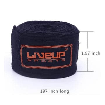 Liveup, Hand Wrap, Ls3085-2.5, Black - Athletix.ae