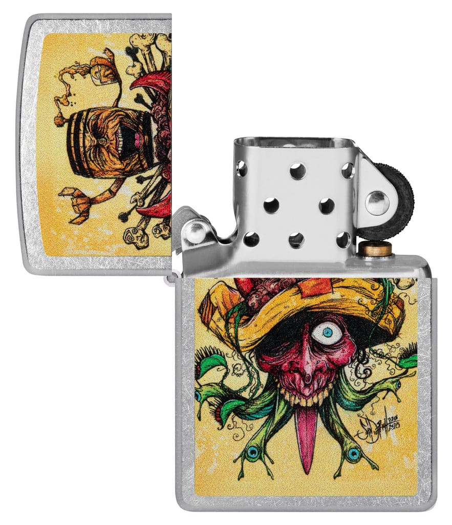 Zippo 48631 207 Sean Dietrich Devil Bull Design Street Chrome Windproof Lighter - OUTBACK