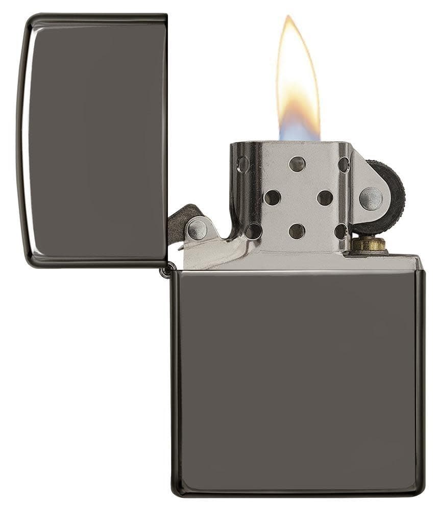 Zippo 150 Classic Black Ice Windproof Lighter, Classic Model, Black - OUTBACK