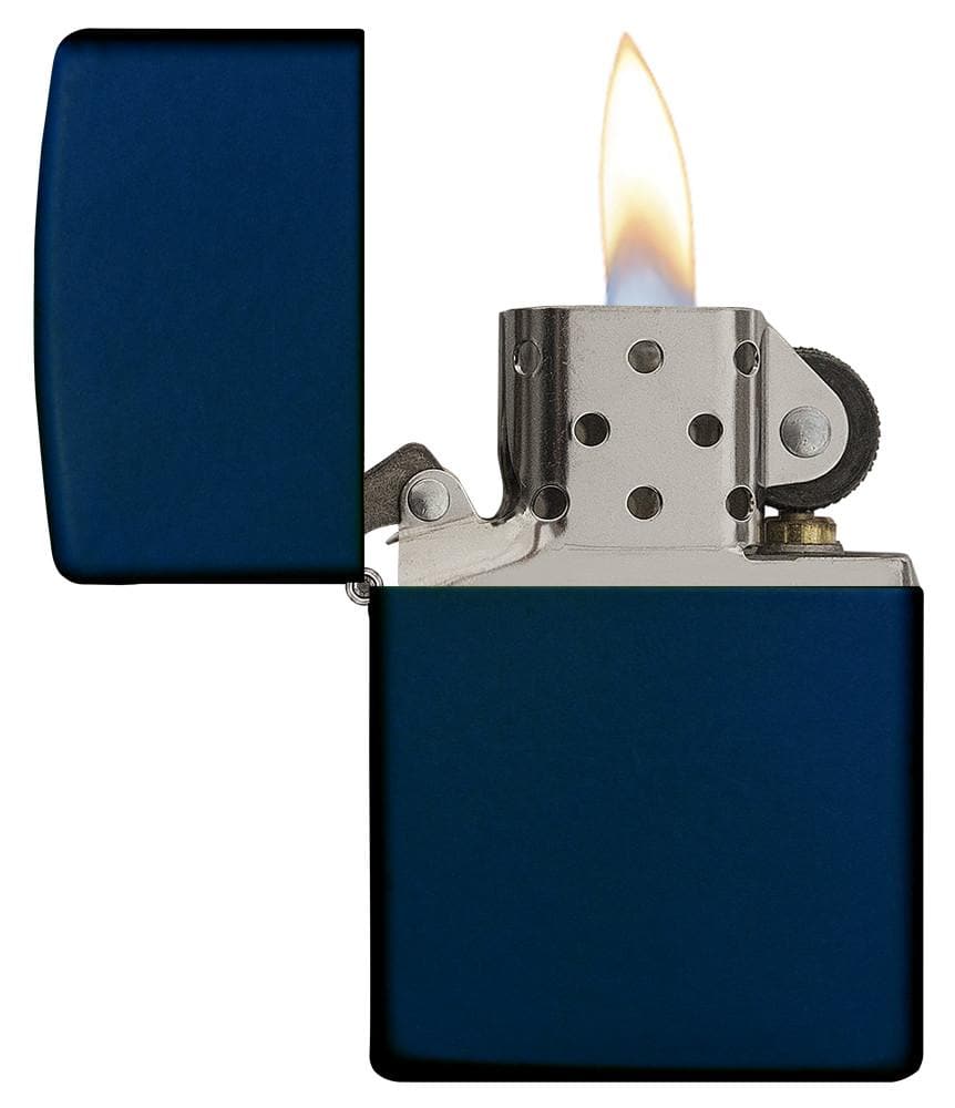 Zippo 239 Classic Navy Matte Windproof Lighter, Classic Model, Blue - OUTBACK