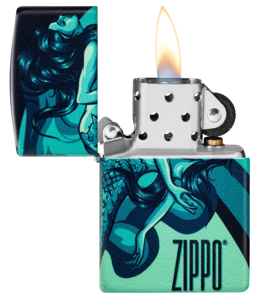 Zippo 48605 49352 Mermaid Design 540 Color Windproof Lighter - OUTBACK