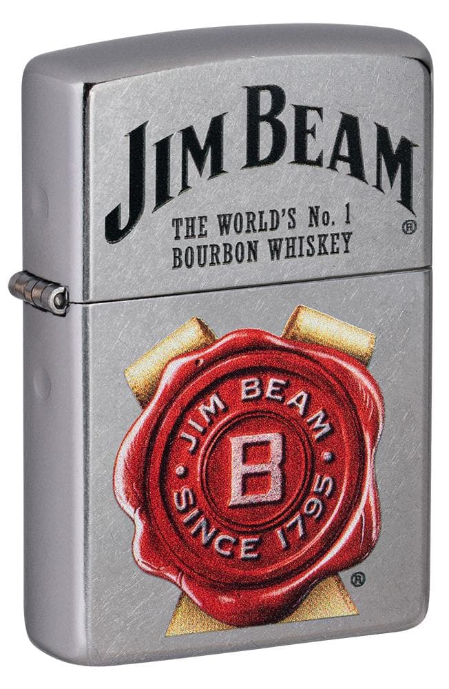 Zippo 49326 Jim Beam® Rosette Street Chrome™ Windproof Lighter, Jim Beam Model, Street Chrome - OUTBACK