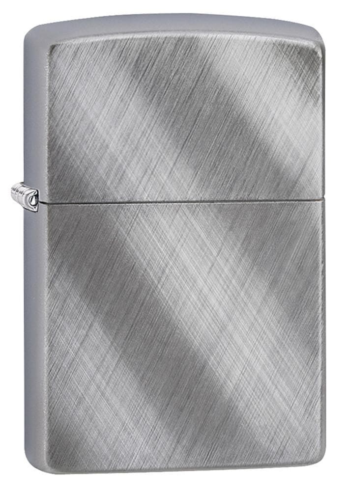 Zippo 28182 Classic Diagonal Weave Chrome Windproof Lighter, Classic Model, Silver - OUTBACK