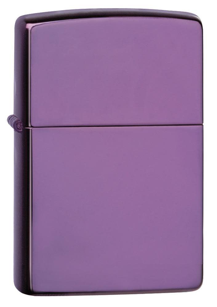 Zippo 24747 Classic High Polish Purple Windproof Lighter, Classic Model, Purple - OUTBACK