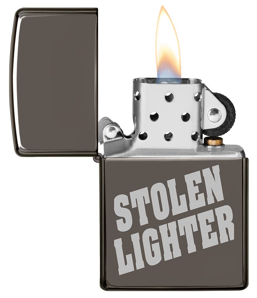 Zippo MP319762 150 Stolen Lighter Design Black Ice Windproof Lighter, Middle East Model, Black - OUTBACK