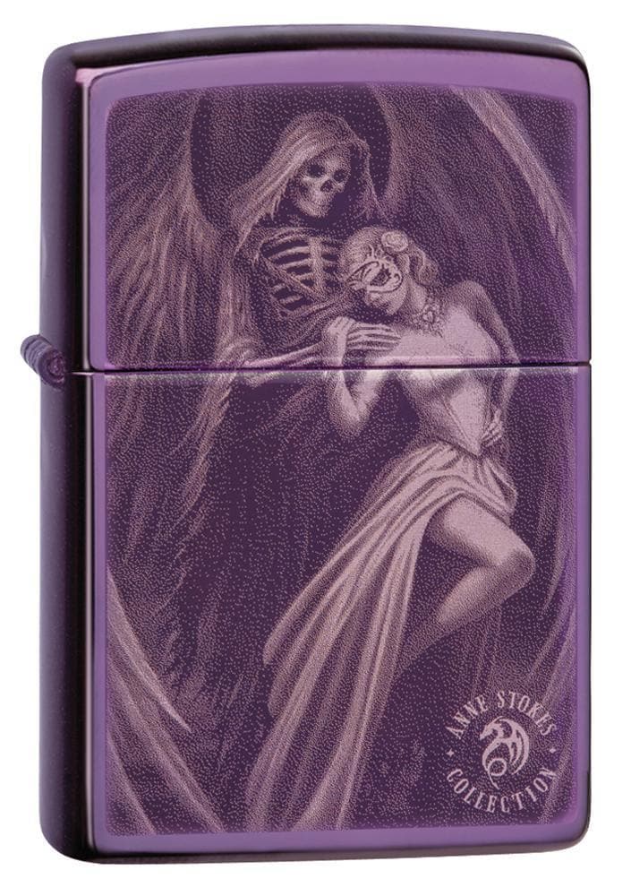 Zippo 29717 24747 Anne Stokes High Polish Purple Windproof Lighter, Anne Stockes Model, Purple - OUTBACK