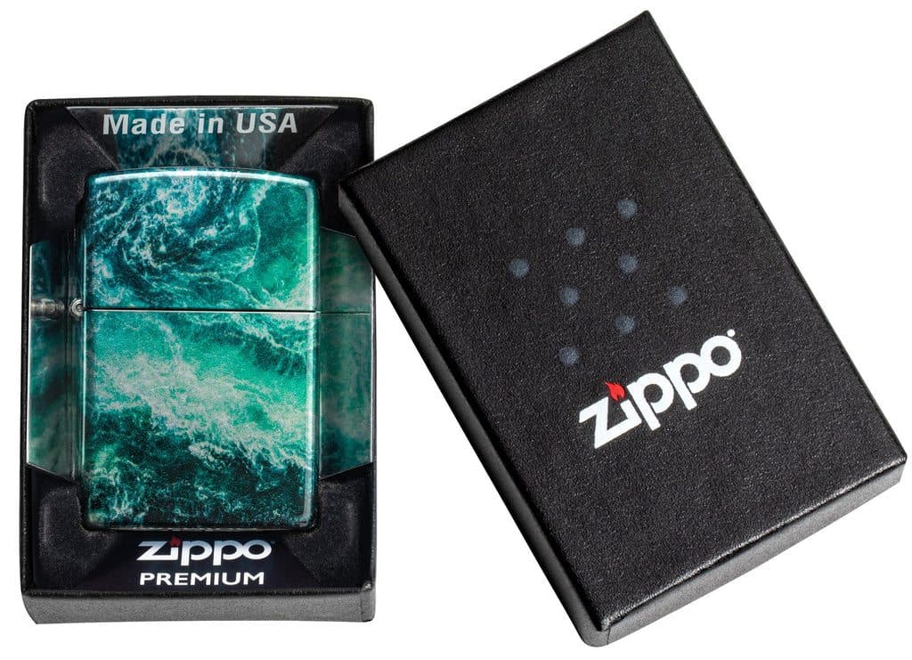 Zippo 48621 48459 Rogue Wave Design 540 Fusion Windproof Lighter - OUTBACK