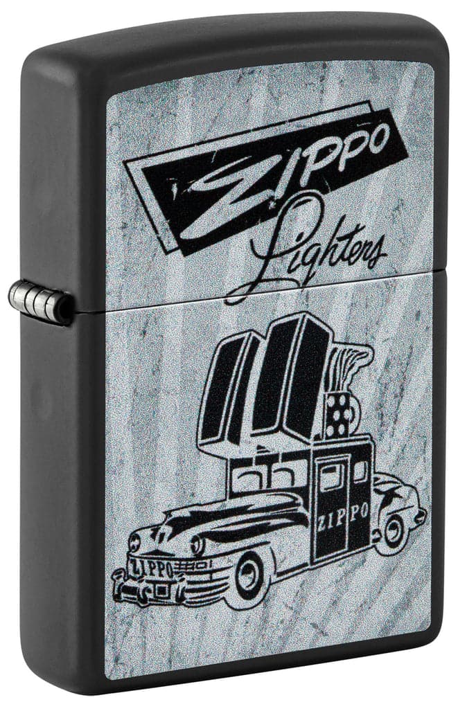 Zippo 48572 218 Zippo Car Design Black Matte Windproof Lighter - OUTBACK